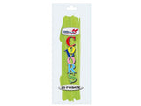 Coltelli monouso verde acido Dopla in plastica alimentare, conf. 20 pz: igienici, pronti all'uso. Ideali per feste, picnic e catering.