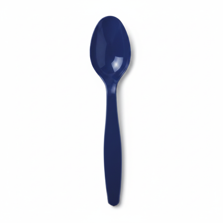 Cucchiai monouso blu Dopla, 20 pz, plastica leggera e resistente. Perfetti per feste, picnic e catering. Pratici e igienici.
