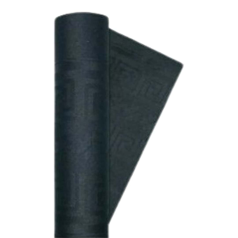 Tovaglia rotolo carta nera Dopla 1,20×7m monouso €3,75. Copre 7m di tavolo per cene eleganti,  feste di laurea, Halloween e catering. ean 8005090001502