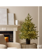 edg enzo de gasperi albero di natale pino argentato h 120 cm d 99 cm con 480 led