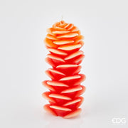 Bougie EDG Enzo De Gasperi Gingembre H 22 Cm P 10 Cm Orange Rouge