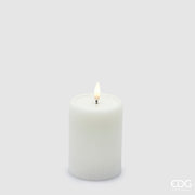 Bougie LED Lounge EDG Enzo De Gasperi Moccolo H 10 cm P 7,5 cm Blanc