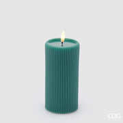 Bougie LED Lounge EDG Enzo De Gasperi Snot H 15 cm P 7,5 cm Vert
