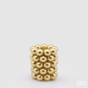 Bougie Sphère EDG Enzo De Gasperi Moccolo H 9,5 cm P 8 cm Or