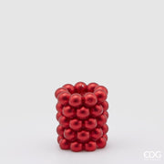 Bougie EDG Enzo De Gasperi Snot Spheres H 9,5 cm P 8 cm Rouge