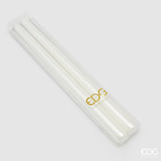Bougie EDG Enzo De Gasperi, tige 300 x 22 mm, 2 pièces, blanche