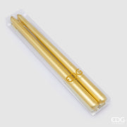 Tige de bougie EDG Enzo De Gasperi 300 x 22 mm, 2 pièces, or