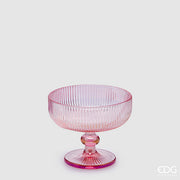 Tasse rayée EDG Enzo De Gasperi H 10 cm P 12 cm Couleur rose 4 pièces