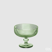 Tasse rayée EDG Enzo De Gasperi H 10 cm P 12 cm Couleur verte 4 pièces