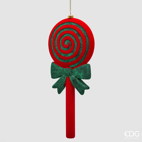 edg enzo de gasperi edg enzo de gasperi addobbo di natale lollypop h 30 cm green red ean 8059824537706