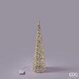 edg enzo de gasperi edg enzo de gasperi albero di natale led intreccio cono 30 microled d 60 cm d 16 cm ip20 gold ean 8059824546029