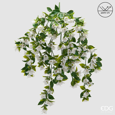 edg enzo de gasperi edg enzo de gasperi bouganvillea cadente anti uv x8 con foglie h 92 cm pianta artificiale bianco ean 8059824657978