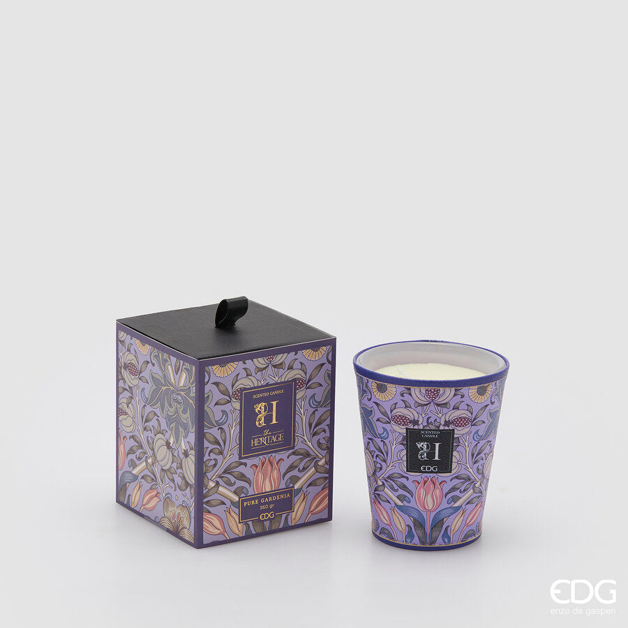 edg enzo de gasperi edg enzo de gasperi candela heritage con profumo h 12 cm pure gardenia ean 8059824525932