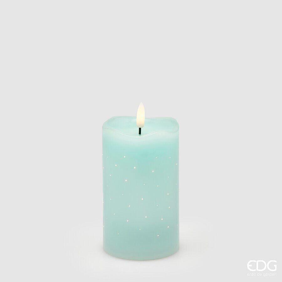 edg enzo de gasperi edg enzo de gasperi candela led starry con moccolo h 125 cm d 75 cm ip20 verde chiaro ean 8059824475770