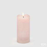 edg enzo de gasperi edg enzo de gasperi candela led starry con moccolo h 15 cm d 75 cm ip20 rosa chiaro ean 8059824475671