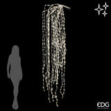 edg enzo de gasperi edg enzo de gasperi cascata natalizia a led 56 fili 2 016 luci l 290 cm cavo 10 mt avorio ean 8056372534157