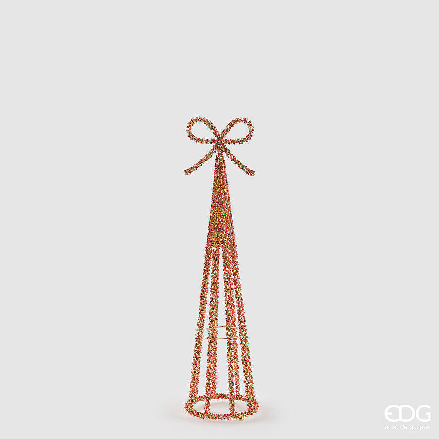 edg enzo de gasperi edg enzo de gasperi cono jewel di natale h 48 cm red gold ean 8059824497475