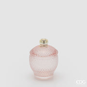 Pot décoratif EDG Enzo De Gasperi Micro Squares bombé H 11,5 cm D 8,5 cm Rose
