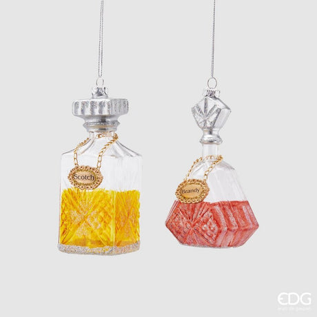 edg enzo de gasperi edg enzo de gasperi decorazione di natale bottiglie liuquore ass h 13 cm vetro multicolor 1 pz ean 8059824292902