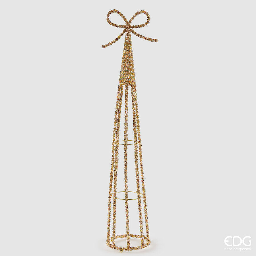 edg enzo de gasperi edg enzo de gasperi decoro cono jewel natale h 66 cm gold ean 8059824497536