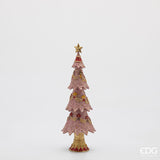 edg enzo de gasperi edg enzo de gasperi decoro decoglitter pino di natale h 345 cm d 11 cm poliresina mix rosa ean 8059824597977