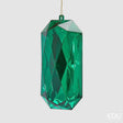 edg enzo de gasperi edg enzo de gasperi decoro diamante rettangolare di natale da appendere h 195 cm l 95 cm l 7 cm pp emerald green ean 8059824534866