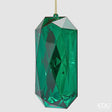edg enzo de gasperi edg enzo de gasperi decoro diamante rettangolare di natale da appendere h 22 cm l 11 cm l 8 cm pp emerald green ean 8059824534668