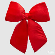 Décoration de nœud de Noël EDG Enzo De Gasperi, H 63 cm, L 62 cm, velours rouge