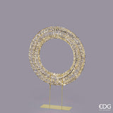 edg enzo de gasperi edg enzo de gasperi decoro natale corona con base 1 440 microled h 110 cm l 80 cm l 18 cm ip44 gold ean 8059824546982