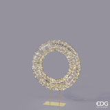 edg enzo de gasperi edg enzo de gasperi decoro natale corona con base 720 microled h 90 cm l 70 cm l 17 cm ip44 gold ean 8059824546975