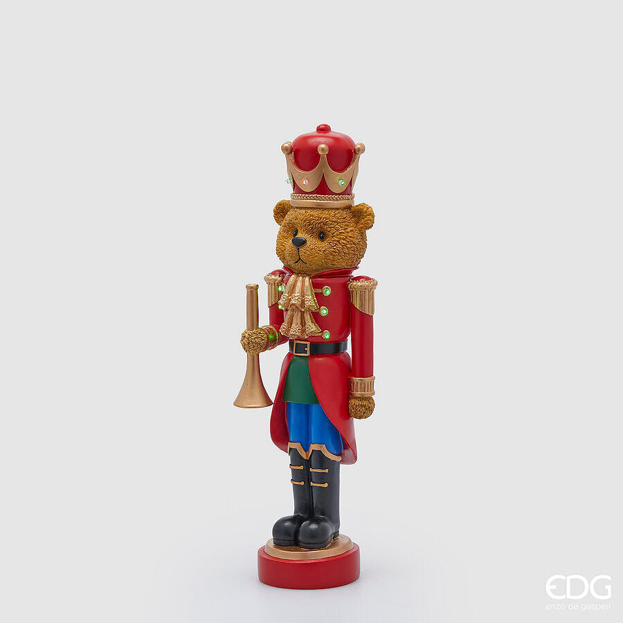 edg enzo de gasperi edg enzo de gasperi decoro orso soldatino natale miniled h 465 cm l 135 cm l 125 cm blue red ean 8059824392152