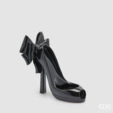 edg enzo de gasperi edg enzo de gasperi decoro scarpa portabottiglia di natale h 22 cm l 25 cm l 16 cm black ean 8059824562784