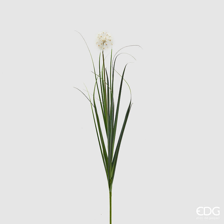 edg enzo de gasperi edg enzo de gasperi festucca ramo tarassaco artificiale h 110 cm bianco verde ean 8059824451941