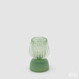 edg enzo de gasperi edg enzo de gasperi lampada da tavolo biforma a righe led h 13 cm d 9 cm ip20 verde ean 8059824630391