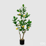 edg enzo de gasperi edg enzo de gasperi limone vogue x6 con vaso pianta artificiale h 126 cm verde giallo ean 8059824607430