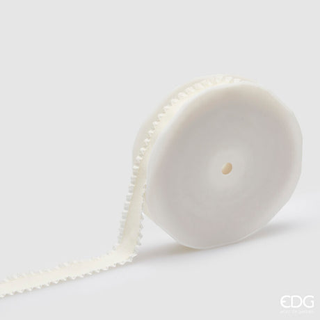 edg enzo de gasperi edg enzo de gasperi nastro balze natalizio h 25 cm l 10 mt cream ean 8059824372901