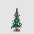 edg enzo de gasperi edg enzo de gasperi pino poly di natale con perle h 36 cm d 19 cm green ean 8059824561060