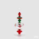 edg enzo de gasperi edg enzo de gasperi portacandela candy di natale h 33 cm green red ean 8059824510242