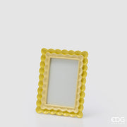 Cadre photo rectangulaire EDG Enzo De Gasperi à volants, H 20 cm x L 15 cm, jaune