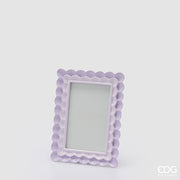 EDG Enzo De Gasperi Cadre photo Volants Rectangulaire H 20 Cm L 15 Cm Lilas