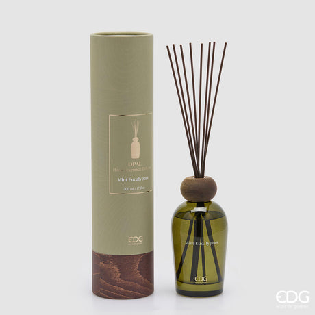 edg enzo de gasperi edg enzo de gasperi profumatore bottiglia opal 500 ml h 185 cm mint eucalyptus ean 8059824627285