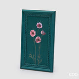edg enzo de gasperi edg enzo de gasperi quadro rettangolare con fiori verde acqua 43 x 26 cm decorazione parete design moderno casa ean 8059824620989