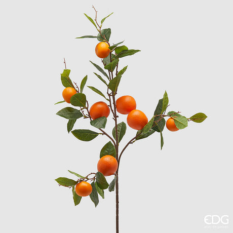 edg enzo de gasperi edg enzo de gasperi ramo arancia x8 con foglie pianta artificiale h 95 cm arancione ean 8059824443380