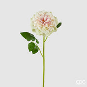 EDG Enzo De Gasperi Rose Jumbo Branche avec Feuilles H 80 Cm D 18 Cm Plante Artificielle Couleur Vert Rose