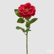 edg enzo de gasperi edg enzo de gasperi rosa ramo con foglie h 58 cm pianta artificiale rosso ean 8059824647429