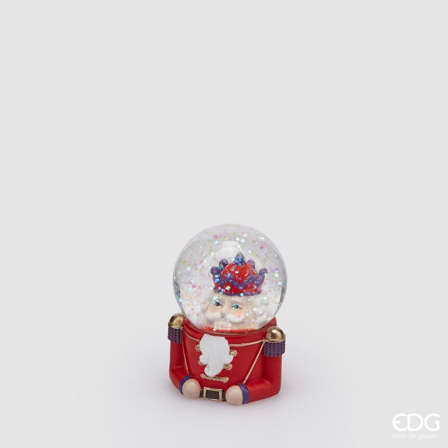 edg enzo de gasperi edg enzo de gasperi sfera acqua soldatino di natale h 65 cm d 5 cm multicolor ean 8059824285904