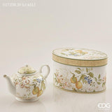 edg enzo de gasperi edg enzo de gasperi teiera porcellana h 14 cm d 15 cm 1080 ml confezione regalo giallo ean 8056372397387