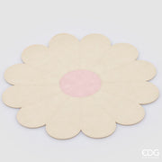EDG Enzo De Gasperi Napperon Marguerite D 38 Cm PVC Blanc Rose