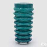 edg enzo de gasperi edg enzo de gasperi vaso dischi svasato vetro h 30 cm d 175 cm turquoise ean 8059824609434