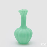 edg enzo de gasperi edg enzo de gasperi vaso flow sinuoso h 31 cm d 17 cm waterproof vetro satinato verde ean 8059824630551